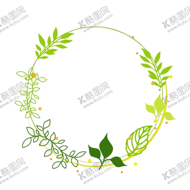 编号：32795809161108313296【酷图网】源文件下载-植物叶子边框