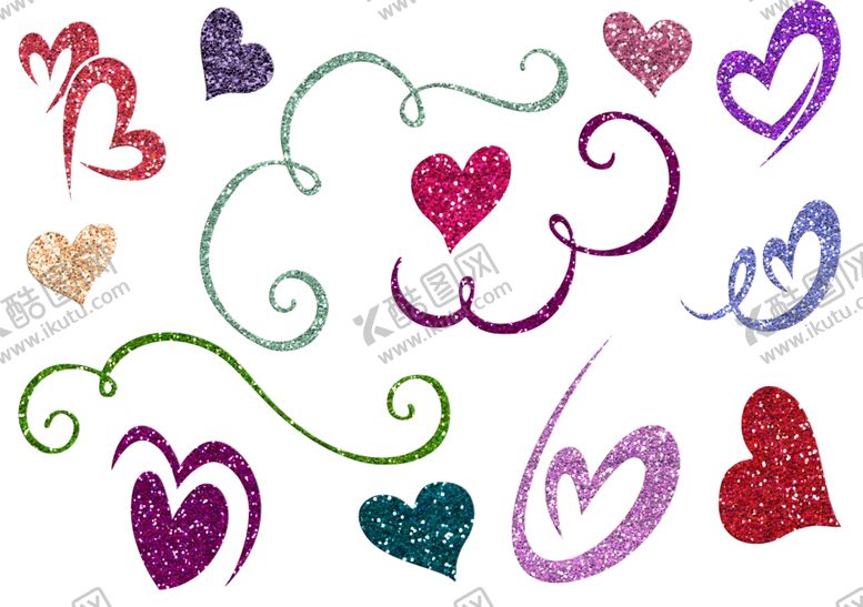 编号：89884109140058102052【酷图网】源文件下载-爱心丝带