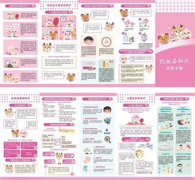 化妆品知识宣传手册折页