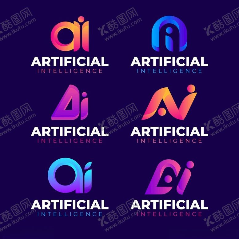 编号：52966501280119508606【酷图网】源文件下载-人工智能logo