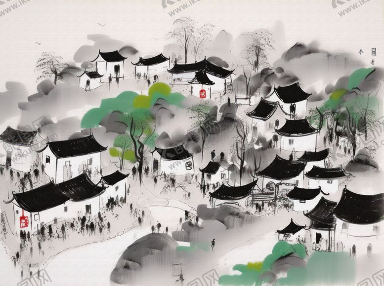 编号：38775501311241042675【酷图网】源文件下载-山村早春