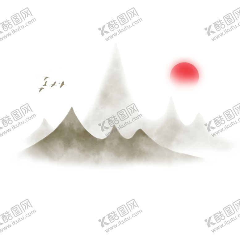 编号：56242805190635264748【酷图网】源文件下载-古风描金水墨山水