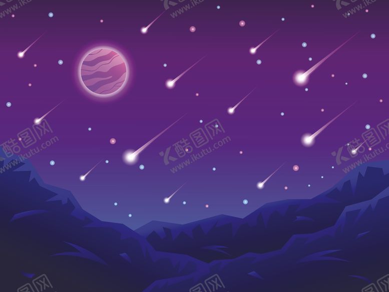 编号：65110412110155319005【酷图网】源文件下载-流星雨