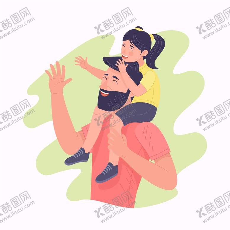 编号：31084509131427065738【酷图网】源文件下载-父亲节 节日卡通人物