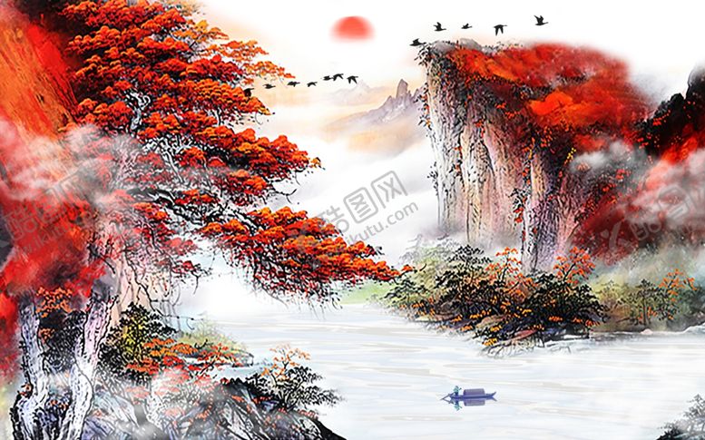编号：63218709251201008792【酷图网】源文件下载-山水画