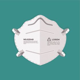 矢量N95口罩