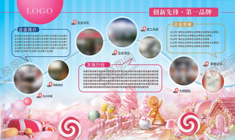 编号：89207409211253247095【酷图网】源文件下载-企业简介展板