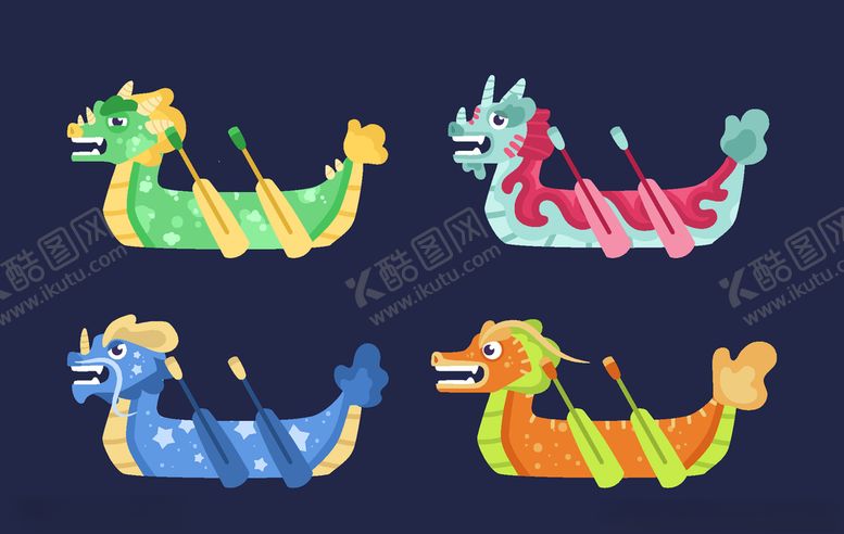 编号：88437605190012084834【酷图网】源文件下载-划龙舟