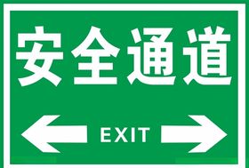 安全通道标识牌
