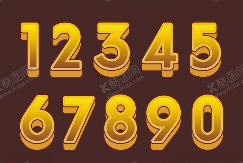 编号：24664307081050397296【酷图网】源文件下载-立体数字