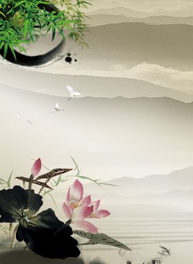 荷花背景