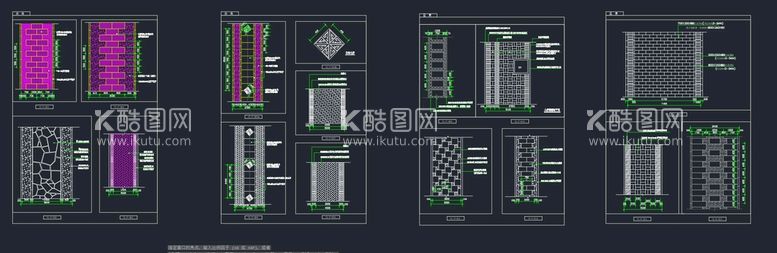 编号：22737012261239138778【酷图网】源文件下载-园路铺装CAD