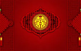 中式婚礼背景