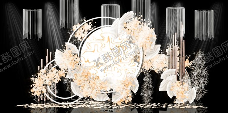 编号：81191407022019094947【酷图网】源文件下载-香槟色婚礼背景设计背景