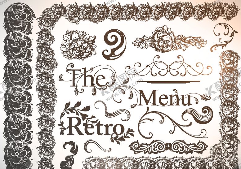 编号：40192410211312327918【酷图网】源文件下载-欧式边花纹