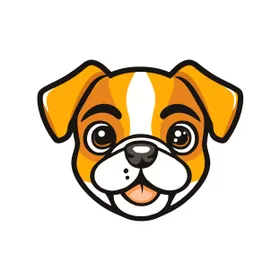 卡通斗牛犬头像