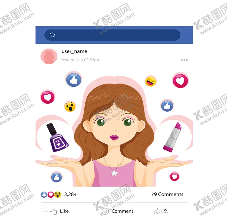 编号：51109404192055207308【酷图网】源文件下载-视频美妆博主