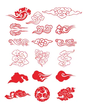 祥云纹小图标中国