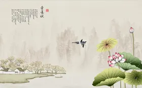 山水画素材风景风景