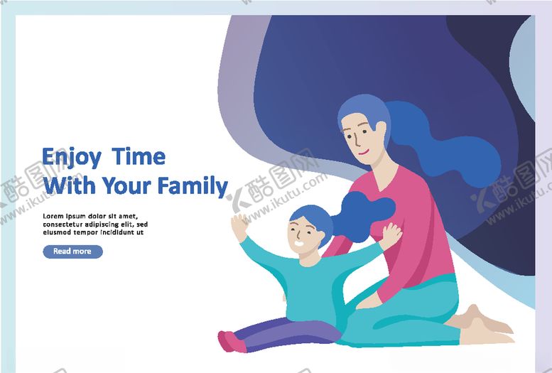 编号：51279009122318079594【酷图网】源文件下载-手绘亲子时光