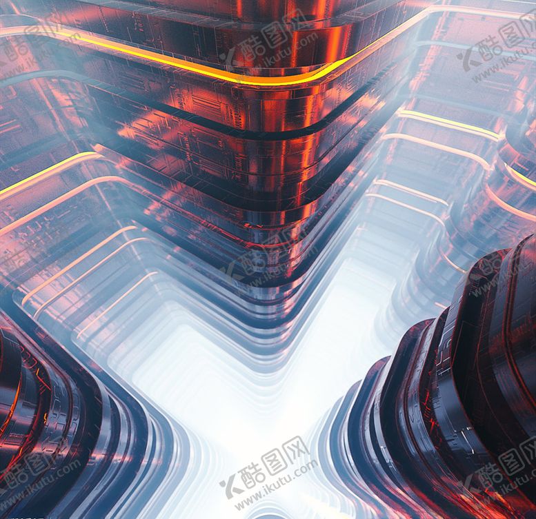 编号：97560203281134172175【酷图网】源文件下载-C4D模型玻璃建筑迷宫场景