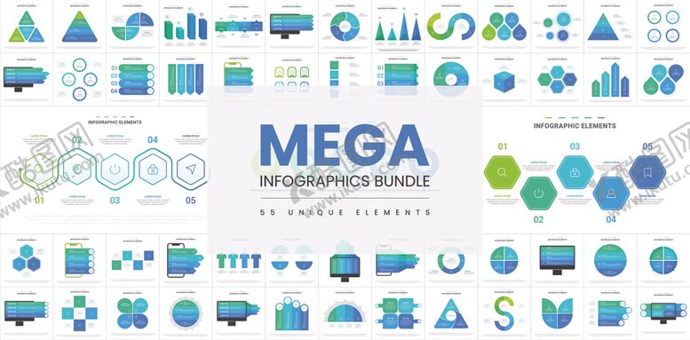 编号：34624704011603198182【酷图网】源文件下载-科技风图标集合