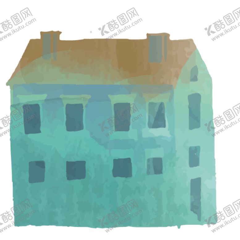 编号：62957909121619503418【酷图网】源文件下载-卡通房屋绘画图案