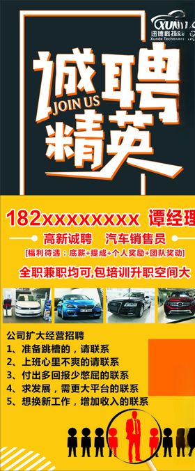 迅德科技招聘展架