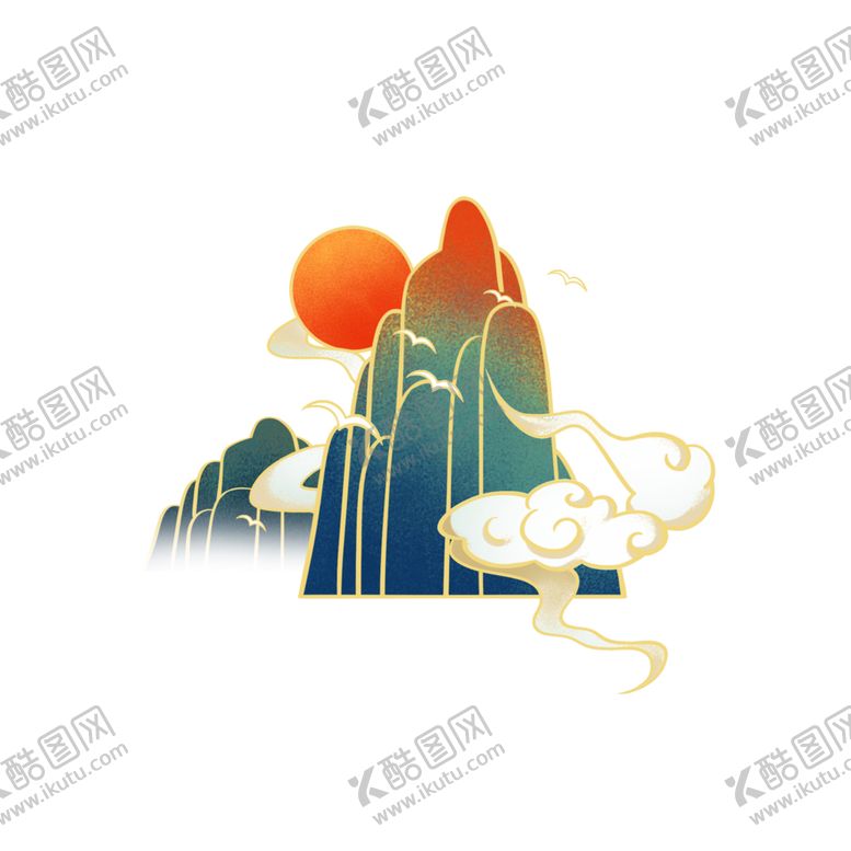 编号：65414102100416308565【酷图网】源文件下载-国潮风元素 