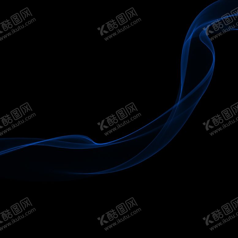 编号：30768509250030215722【酷图网】源文件下载-蓝色飘带