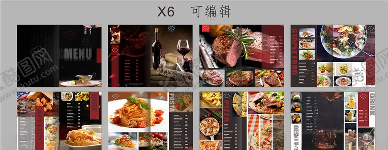 编号：28993406180756388285【酷图网】源文件下载-西餐菜单