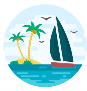 水与火特效插画