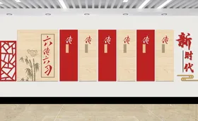 文化墙PVC发展历程走廊