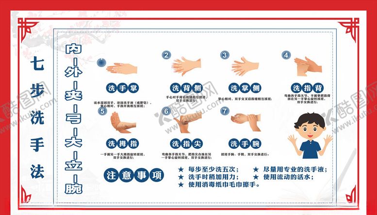 编号：31241805172227254520【酷图网】源文件下载-小学生七洗手法