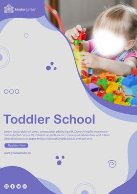 幼儿园海报招生宣传单招生啦辅导