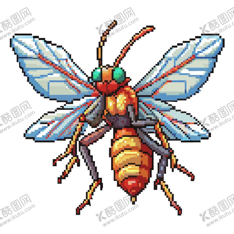 编号：73236202251614315626【酷图网】源文件下载-像素风格蚊子