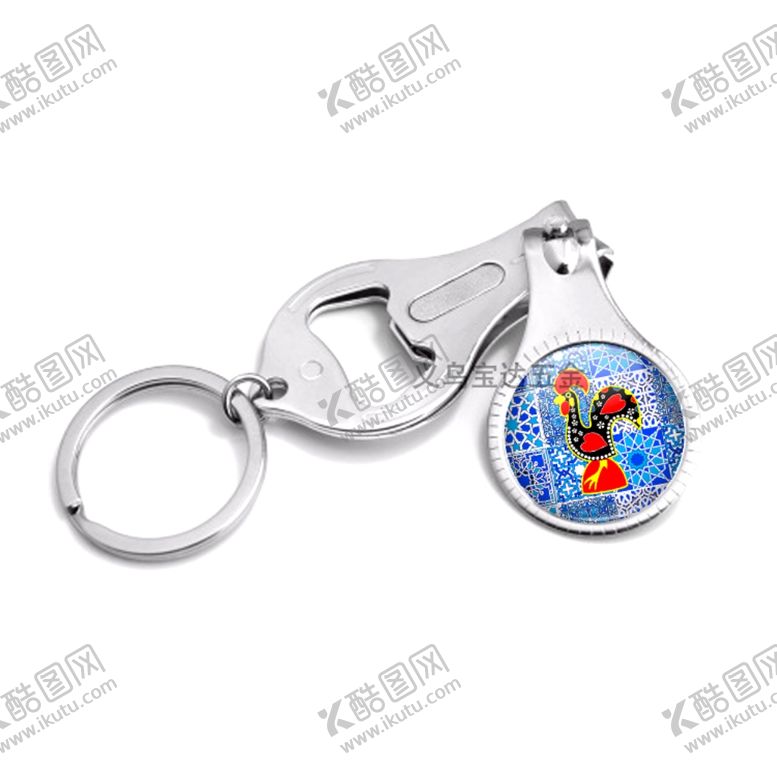 编号：30182210020516201418【酷图网】源文件下载-葡萄牙公鸡旅游品钥匙扣