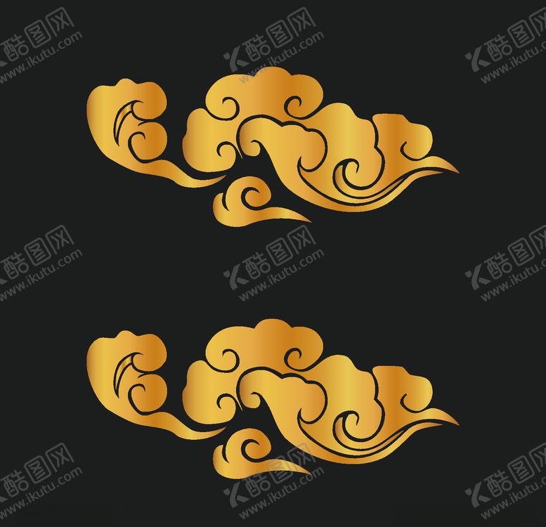 编号：49752509290503342129【酷图网】源文件下载-矢量古典祥云