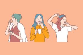 简笔人物生活插画