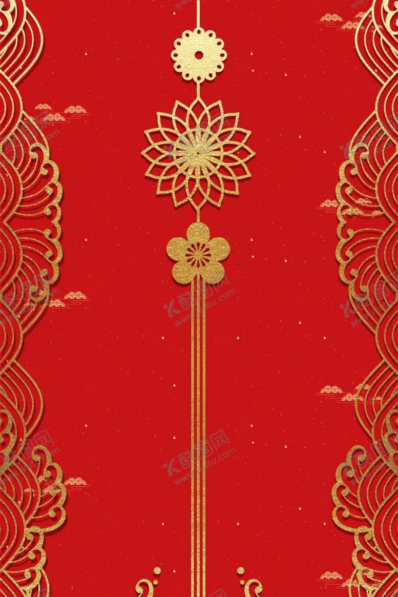 编号：35314904180946475240【酷图网】源文件下载-红色背景喜庆背景