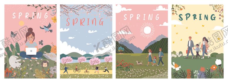 编号：11423904132111555681【酷图网】源文件下载-春游插画