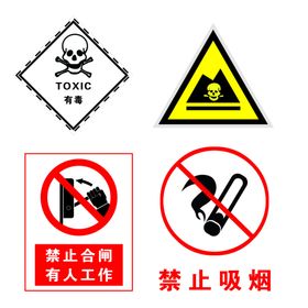 标志有毒禁止合闸有人工作