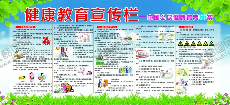 编号：79509506171600333556【酷图网】源文件下载-健康教育宣传栏
