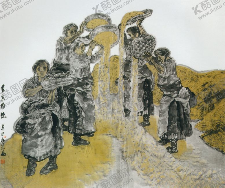 编号：52849609180223194182【酷图网】源文件下载-金色的风图