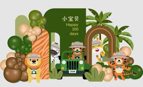 儿童派对装饰贴纸