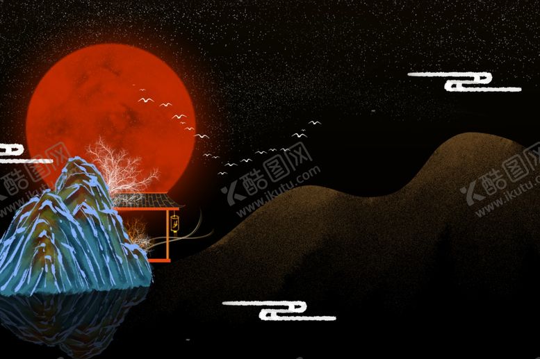 编号：54997004211950089105【酷图网】源文件下载-中国风国潮金边镶金背景