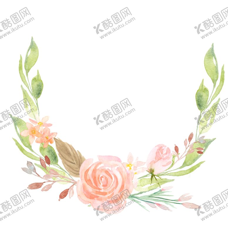 编号：82080412100235577707【酷图网】源文件下载-水彩花卉