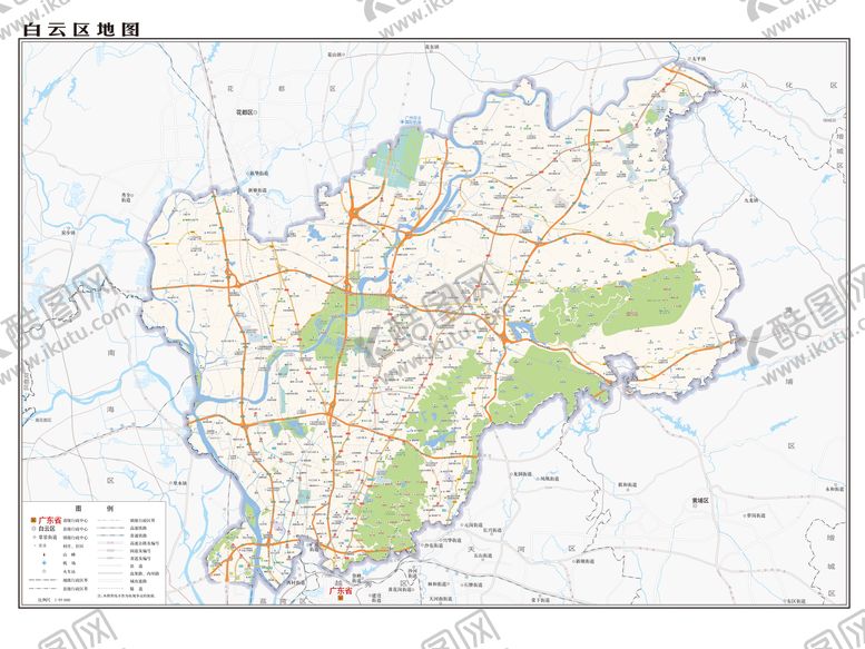 编号：28266401161717213642【酷图网】源文件下载-地图高清广州白云