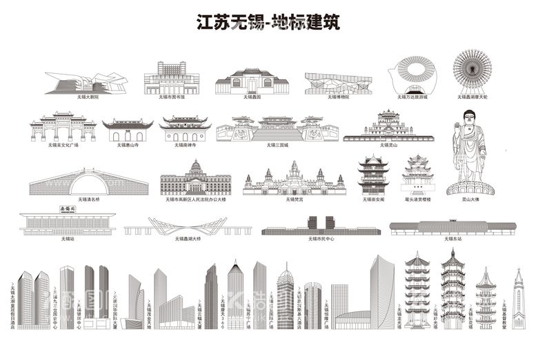 编号：22966611271140118325【酷图网】源文件下载-江苏无锡-地标建筑