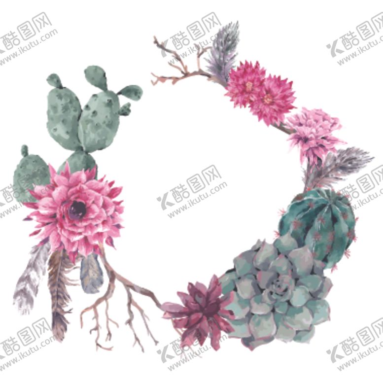 编号：86708005050436105578【酷图网】源文件下载-水彩花卉插画
